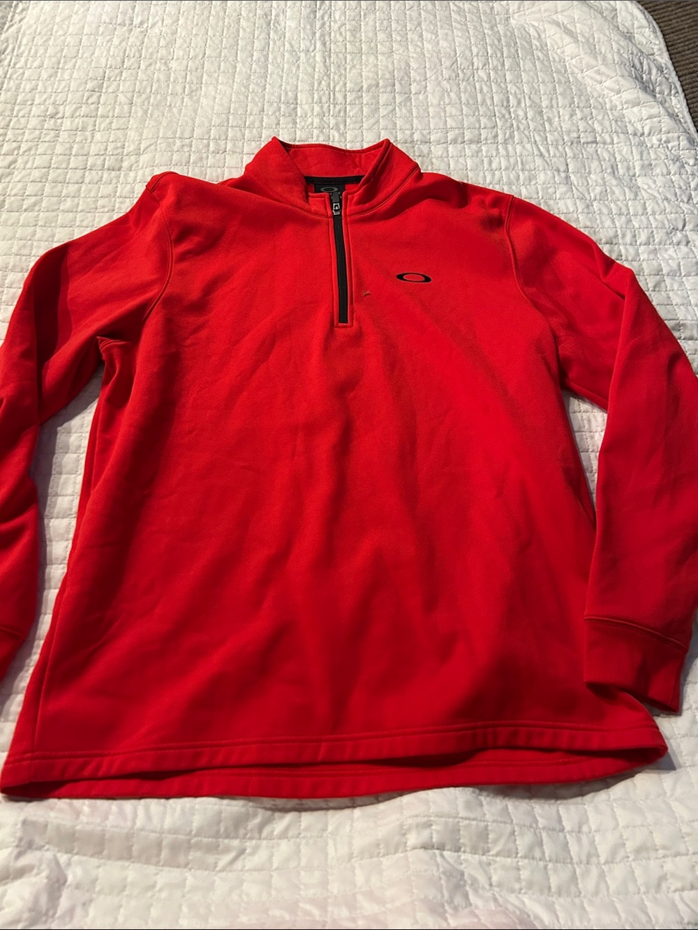 Oakley Bright Red Half-Zip Pullover